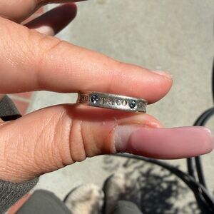 Sterling silver Tiffany & Co. 1837 ring